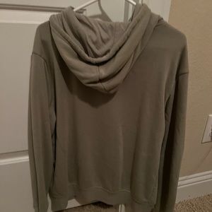 Army green zip up jacket